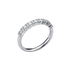 14K White Gold 0.36 Carat Diamond Wedding Band