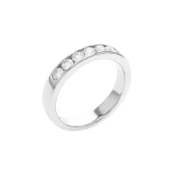 14K White Gold 0.52 Carat Diamond Channel Wedding Band