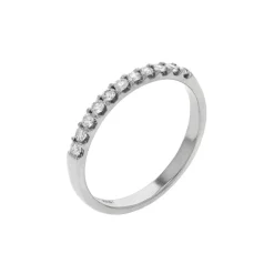 14K White Gold 0.25 Carat Diamond Wedding Band
