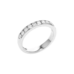 14K White Gold 0.50 Carat Diamond Channel Wedding Band