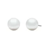 14K White Gold Akoya Pearl Stud Earrings