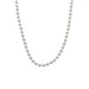 14K White Gold Akoya Pearl Necklace