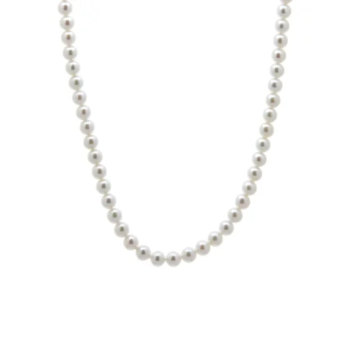14K White Gold Akoya Pearl Necklace