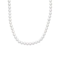 14K White Gold Akoya Pearl Necklace