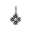 14K White Gold Alexandrite and Diamond Pendant