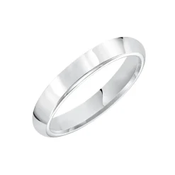 14K White Gold Comfort-Fit Wedding Band