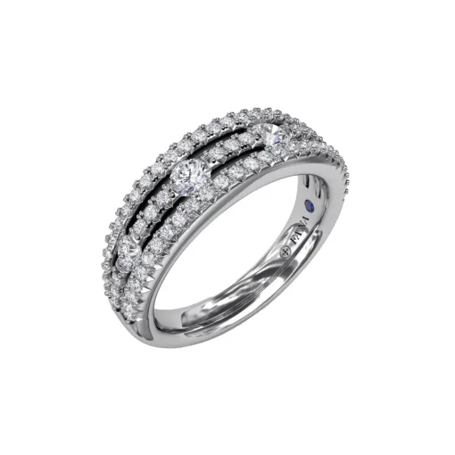 14K White Gold Diamond Fashion Band