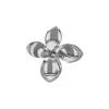 14K White Gold Diamond Flower Pendant