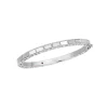 18K White Gold Diamond Mosaic Bangle Bracelet