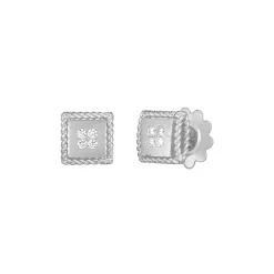 18K White Gold Diamond Palazzo Ducale Earrings