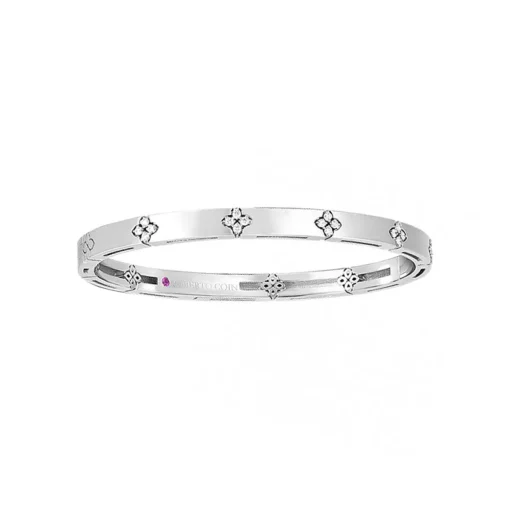 18K White Gold Diamond Verona Bangle Bracelet