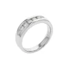 14K White Gold 5-Diamond Wedding Band