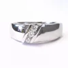 14K White Gold Diamond Wedding Band