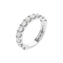14K White Gold Diamond Wedding Band