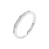 14K White Gold Diamond Wedding Band
