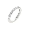 18K White Gold Emerald-Cut Diamond Wedding Band