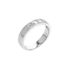 14K White Gold Flush-Set Diamond Satin Finish Band