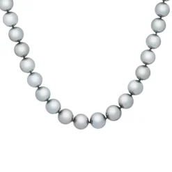 18K White Gold Gray Tahitian Pearl Necklace