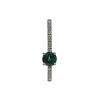 14K White Gold Montana Sapphire and Diamond Pendant