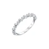 14K White Gold Multi-Diamond Wedding Band