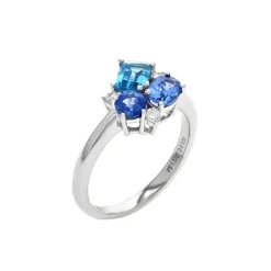 14K White Gold Multi-Stone Ring