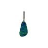 14K White Gold Opal Doublet Pendant