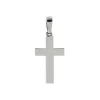 14K White Gold Polished Cross Pendant