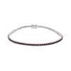 14K White Gold Ruby Bracelet