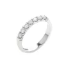 14K White Gold Shared Prong Diamond Wedding Band