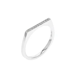 14K White Gold Stackable Diamond Ring