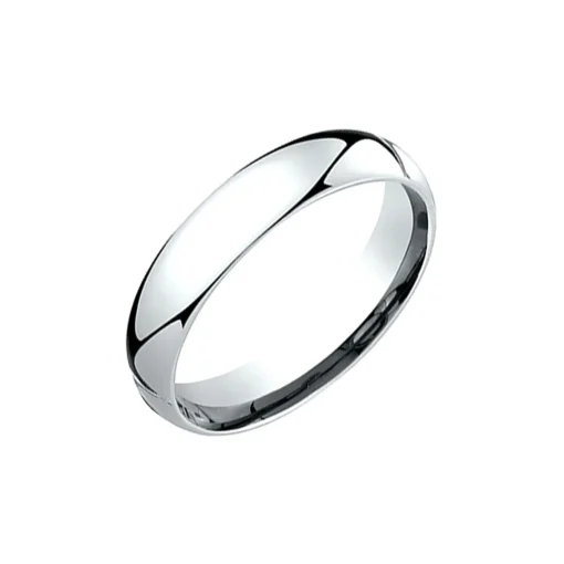 14K White Gold Super Light Comfort-Fit Wedding Band