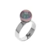 14K White Gold Tahitian Pearl Ring