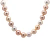 14K Yellow and Rose Gold Multicolored Freshwater Pearl Necklace
