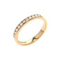 14K Yellow Gold 0.25 Carat Diamond Wedding Band