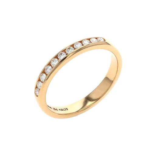 14K Yellow Gold 0.25 Carat Diamond Wedding Band