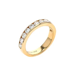 14K Yellow Gold 1.00 Carat Diamond Wedding Band