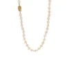 14K Yellow Gold Akoya Pearl Necklace