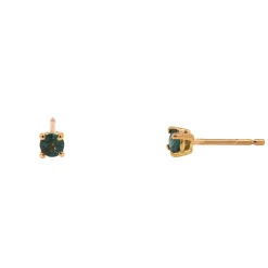 18K Yellow Gold Alexandrite Stud Earrings