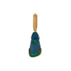 14K Yellow Gold Australian Opal Doublet Half Bezel Pendant