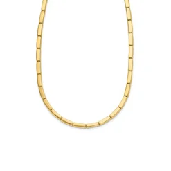 14K Yellow Gold Bar Link Necklace