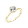14K Yellow Gold Bezel Solitaire Engagement Ring Mounting