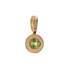 14K Yellow Gold Bezel-Set Peridot Pendant