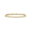 18K Yellow Gold Classic Diamond Ribbed Tennis Bracelet