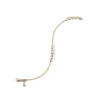 18K Yellow Gold Diamond and Emerald Bracelet