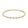 18K Yellow Gold Diamond Bezel Bangle