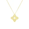 18K Yellow Gold Diamond Petite Venetian Princess Pendant with Chain