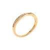 14K Yellow Gold Diamond Pinched Center Wedding Band