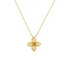 18K Yellow Gold Diamond Venetian Princess Pendant with Chain