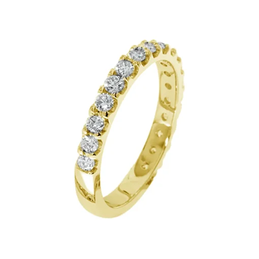 14K Yellow Gold Diamond Wedding Band