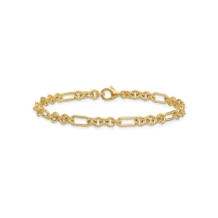 14K Yellow Gold Fancy Link Bracelet